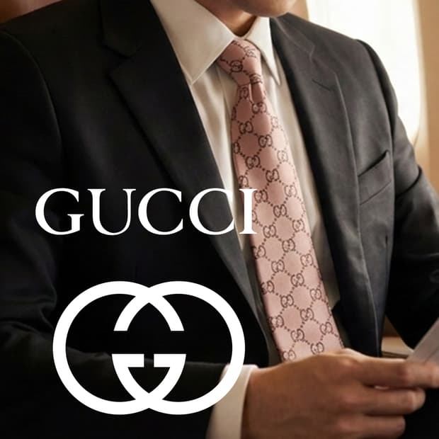 구찌 실크 핑크 GG 로고 패턴 넥타이 9.8cm A등급 K2409
