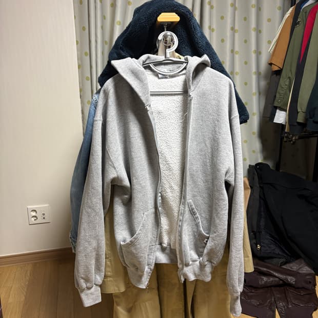 러셀 후드집업 그레이 M