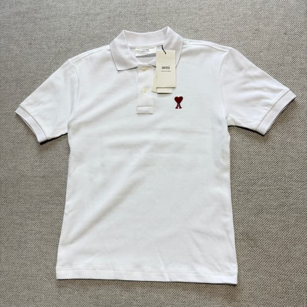 아미 로고 반팔 카라티