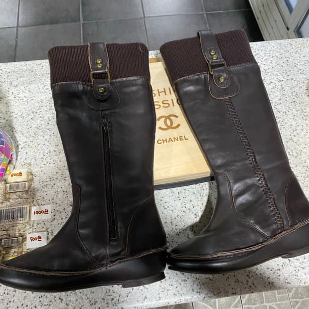 갈색 롱부츠 M 사이즈