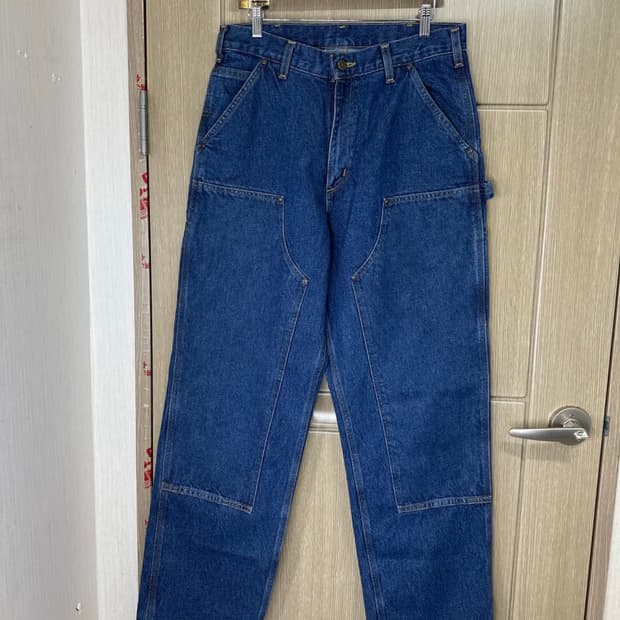 칼하트 B73-DST 더블니 데님 팬츠 33x30