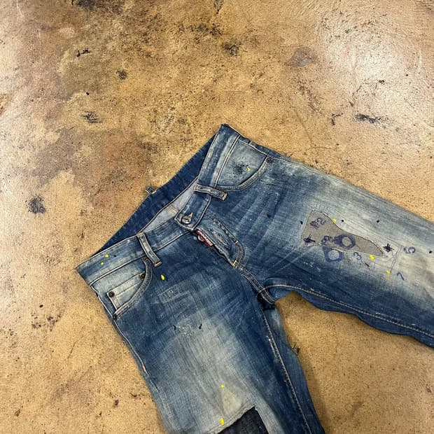 [정품/44] 디스퀘어드2 패치 데님 청바지 b17