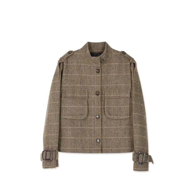 앤더슨벨 체크 숏 자켓 M사이즈
