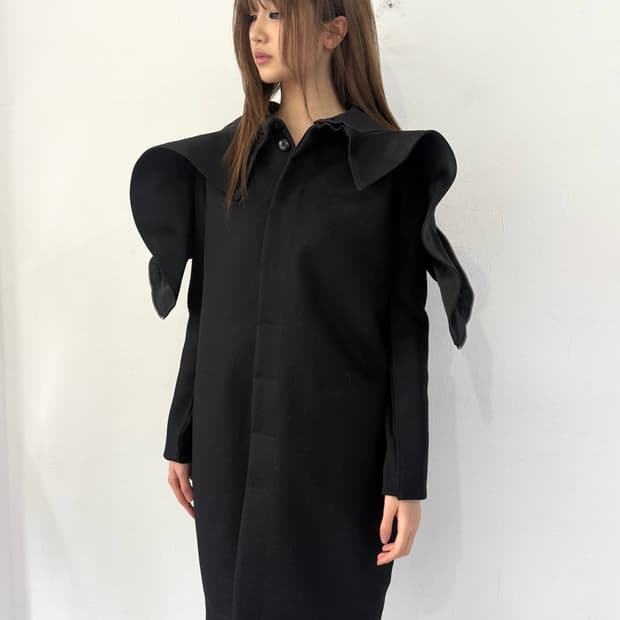 릭오웬스 13FW 런웨이 위자드 후드 코트