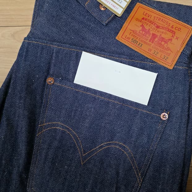 리바이스 LVC 1890 501 신치백 셀비지 