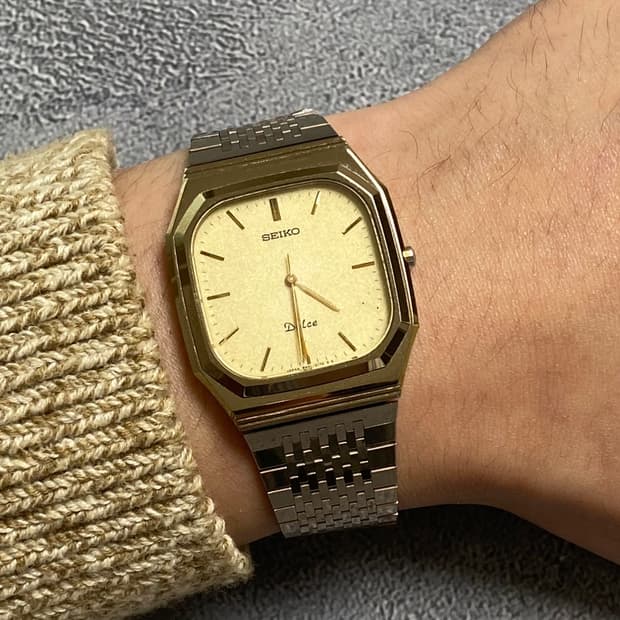 세이코 Seiko Dolce 텅스텐 카바이드 샴페인