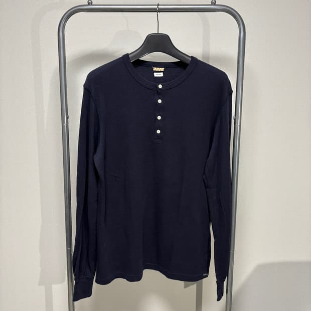 5) visvim 비즈빔 수블링 써멀 와플 헨리넥 티셔츠