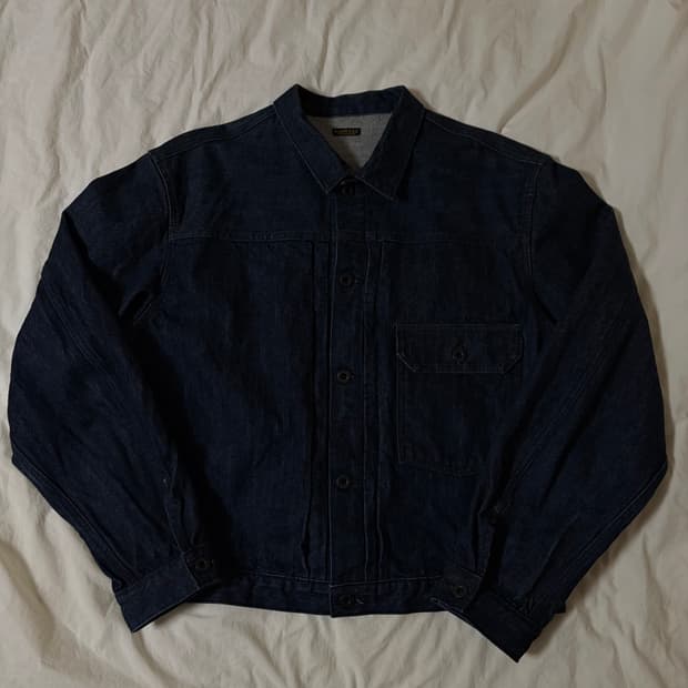 캐피탈 데님 14oz 1ST JKT 자켓 흑사, 3size