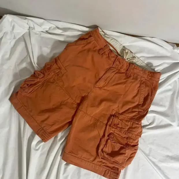 랄프로렌 럭비 하프 팬츠 오렌지