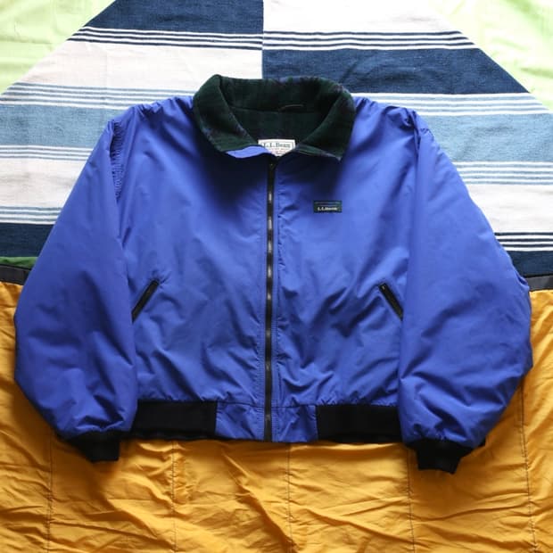 엘엘빈 80s 아즈텍 라이닝 웜업 자켓