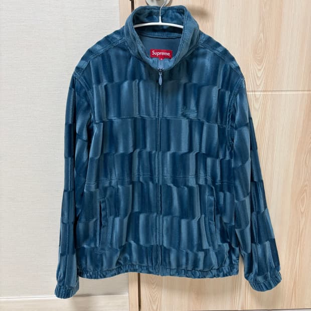 슈프림 벨루어 슬레이트 트랙자켓 m