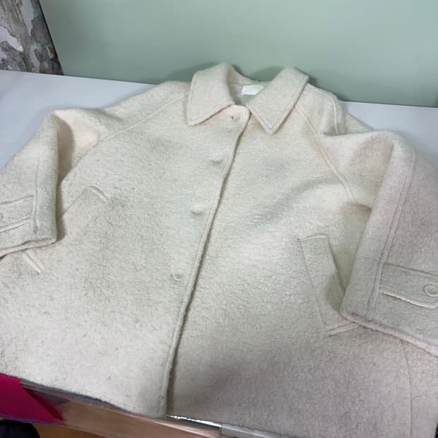 우먼FREE LUUL 루엘 크림 울자켓