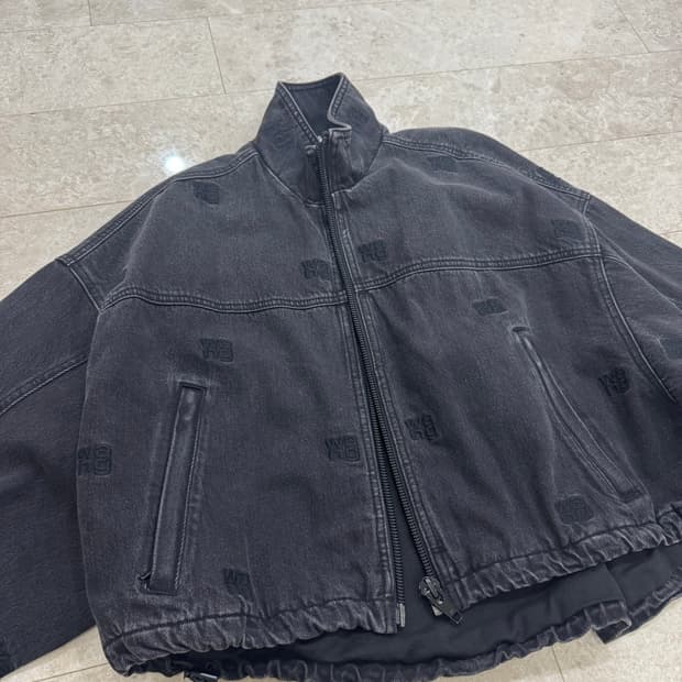 알렉산더 왕 그레이 데님 트랙 자켓