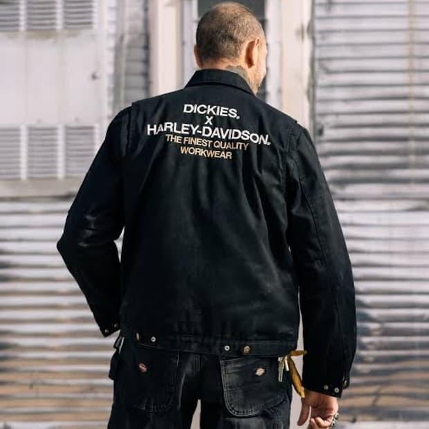 디키즈 X 할리 데이비슨 워크 자켓 블랙