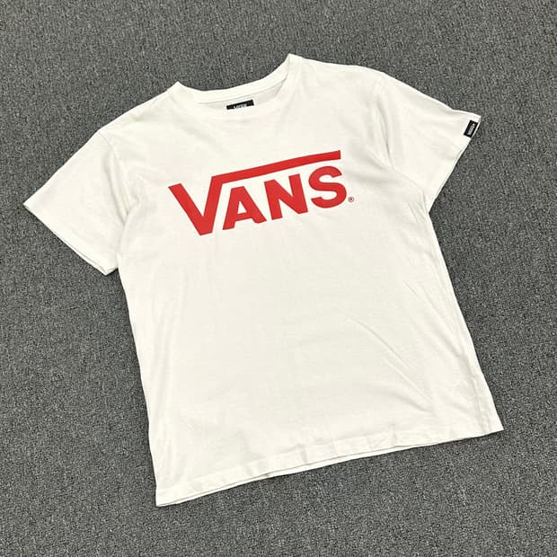 S)VANS vintage 여성 로고 프린팅 반팔