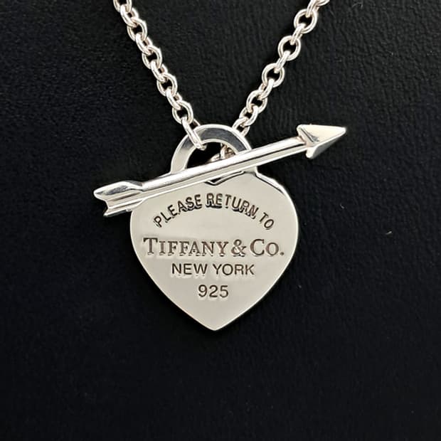 티파니 925실버 리턴투 러브스트럭 하트 태그 목걸이