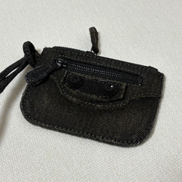 발렌시아가 르카골 데님 카드지갑