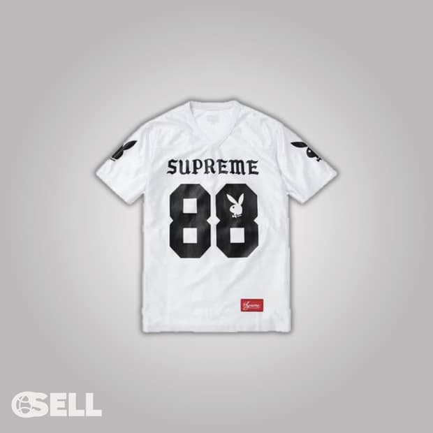 플레이보이 × 슈프림 콜라보 화이트져지