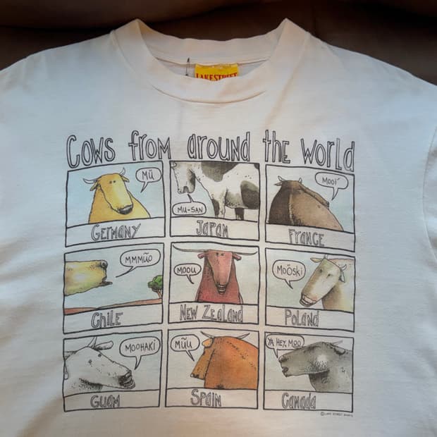 [L] 90s USA LAKESTREET “COWS” T-shirt