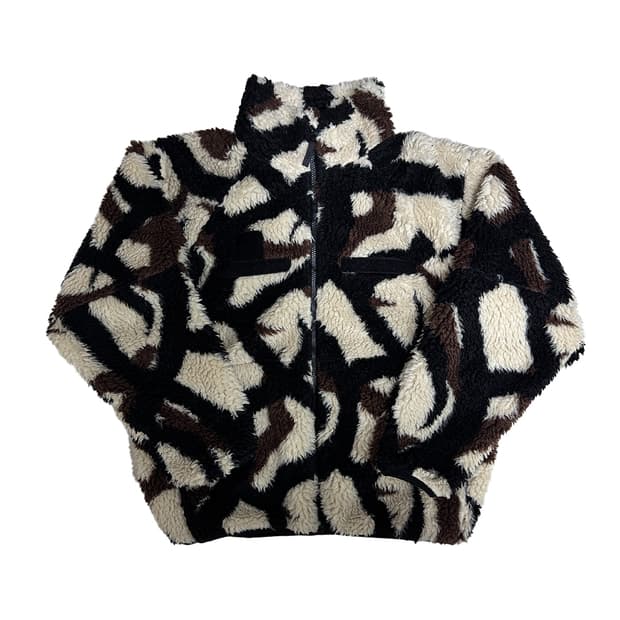 Beams tribal camo fleece jacket S