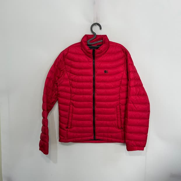 코오롱 남성 거위털 경량패딩 100 레드