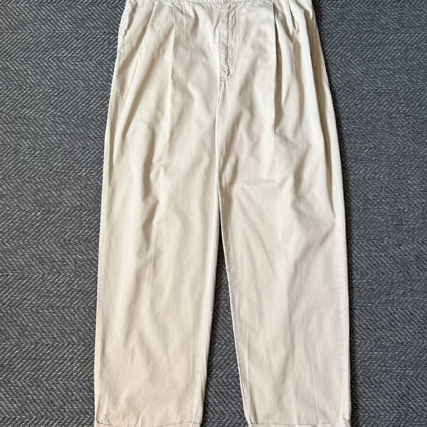 (36) 90s 폴로 랄프로렌 HAMMOND 더블 플리츠 치노팬츠