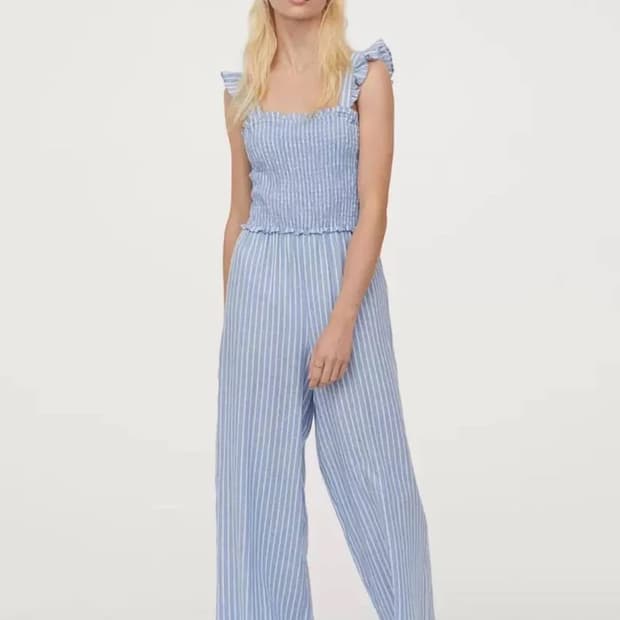 H&M 스트라이프 점프수트