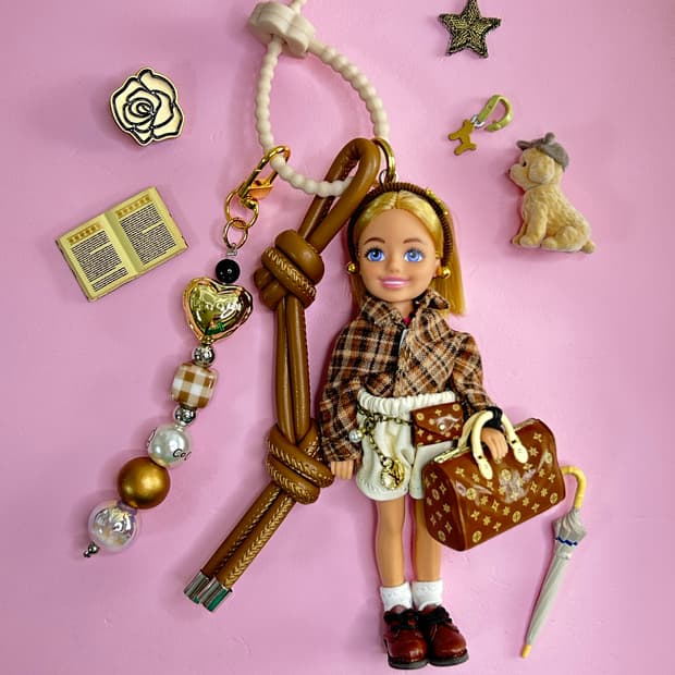 (6)바비키링 정품USA 마텔사 바비인형 커스텀키링