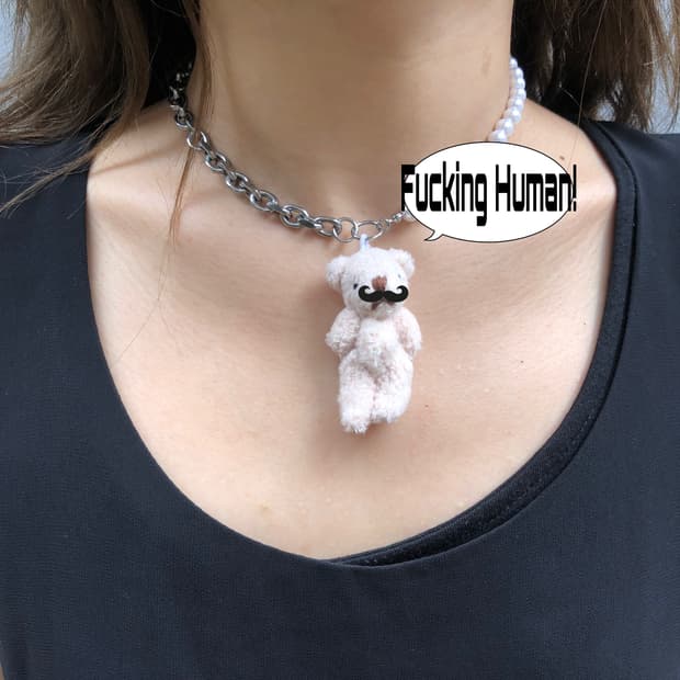Bear Fifty-Fifty Necklace