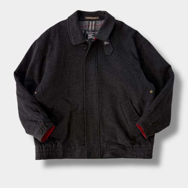 버버리 90‘s 오버핏 모직 블루종 자켓 