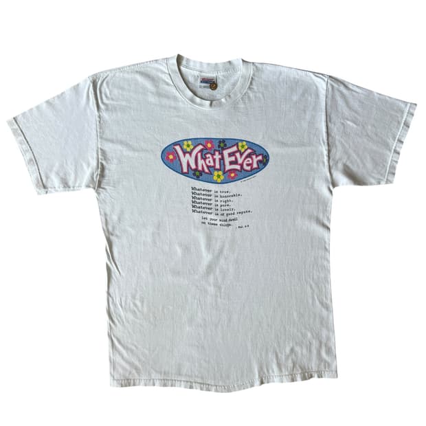 빈티지 90s Whatever 티셔츠