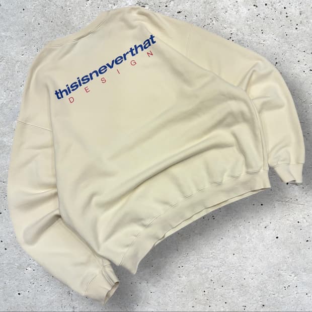 [L] 디스이즈네버댓 빅로고 맨투맨 티셔츠 레몬 C633