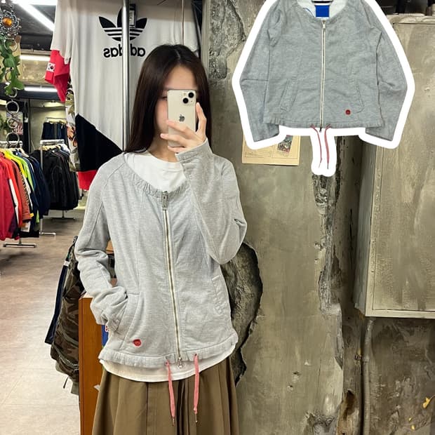 아디다스 집업 그레이 90 #csz1489