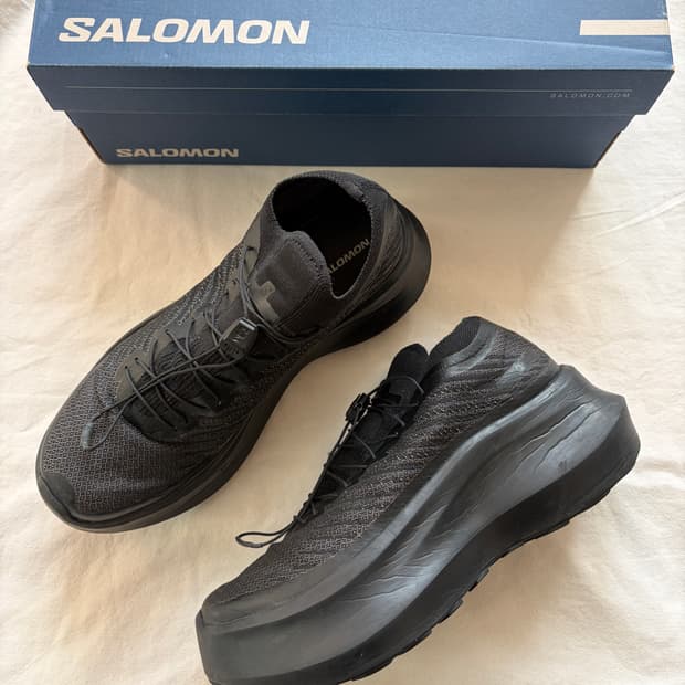 살로몬 x 꼼데가르송 옴므 펄사 플랫폼 블랙 Salomon CDG