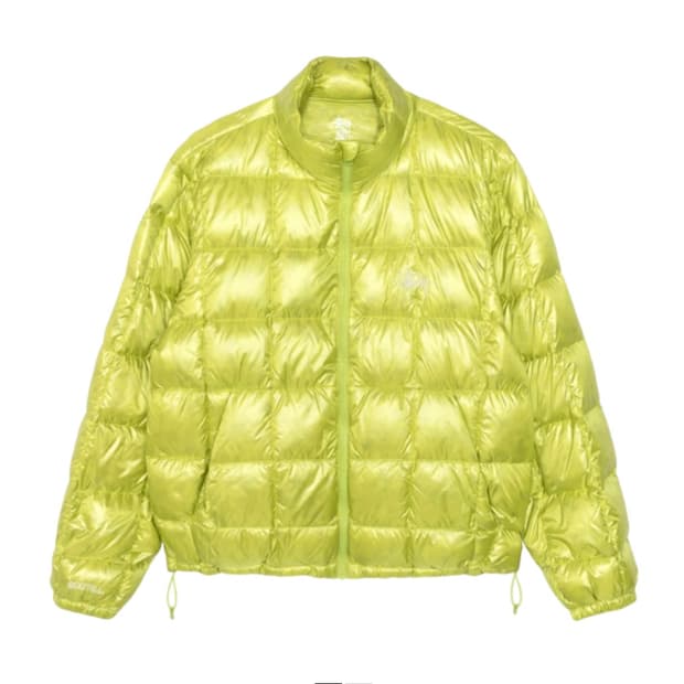 스투시 미드웨이트 패딩 라임