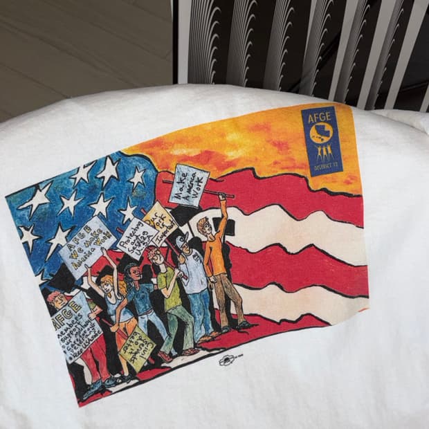 00s 아메리칸 빈티지 미제 유니온메이드 프린팅 티셔츠  L (105)