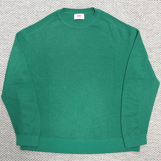 시스템옴므 캐시미어100% CARIAGGI 홀가먼트 니트