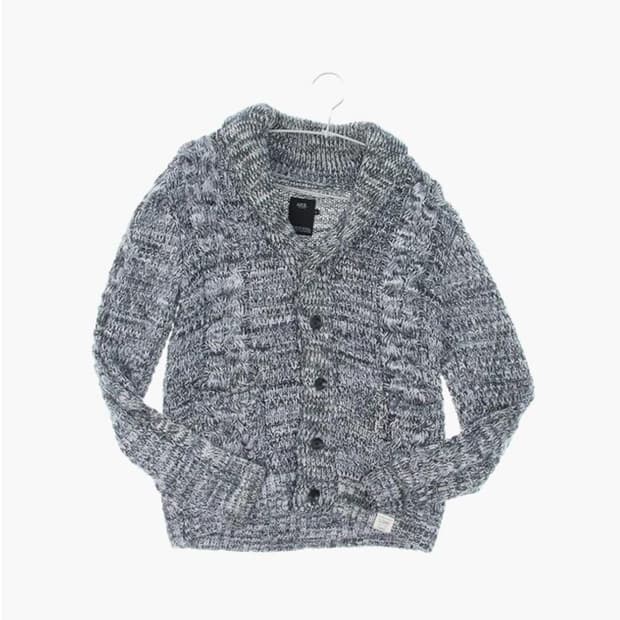AZUL BY MOUSSY 마우지 폴리 가디건 케이블 스웨터 공용 S