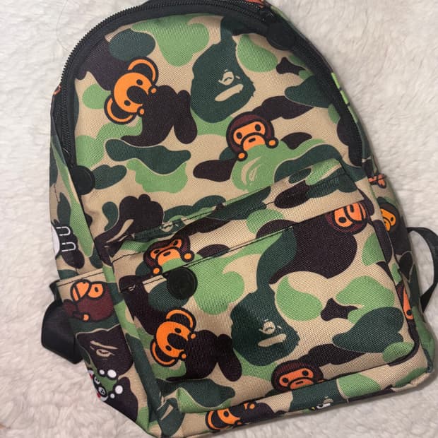 베이프 ABC 마일로 올 프렌즈 미니 백팩 그린