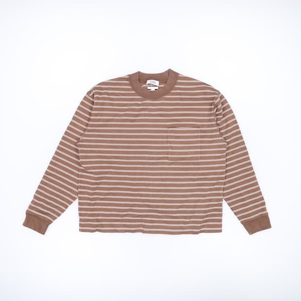 [S] COS 코스 스트라이프 긴팔티 0106J