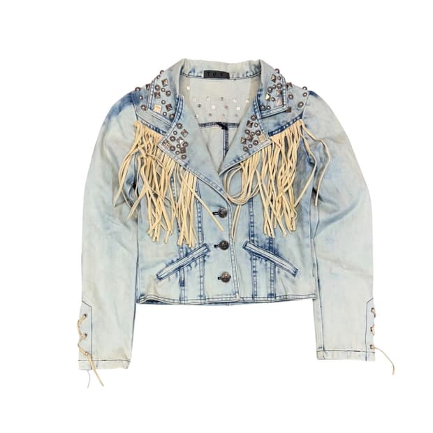 TOV Fringe & Studded 웨스턴 데님 자켓 (55)  