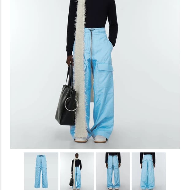 드리스반노튼/PADDED카고팬츠-와이드팬츠/L