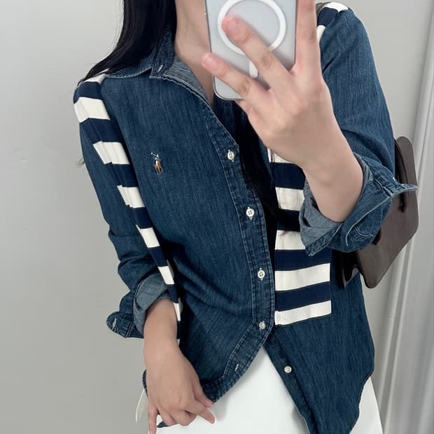 랄프로렌 멀티포니 데님 셔츠