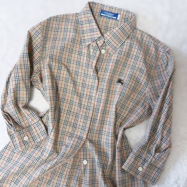 Burberry 버버리 블루라벨 모리걸 노바체크 셔츠 ≽^•⩊•^≼