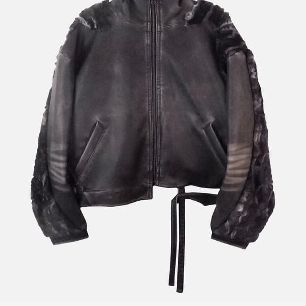 (구합니다)aesynctx SWAMP FAUX LEATHER JACKET