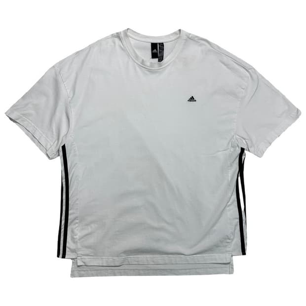 ADIDAS 사이드 삼선 오버핏 반팔 2XL