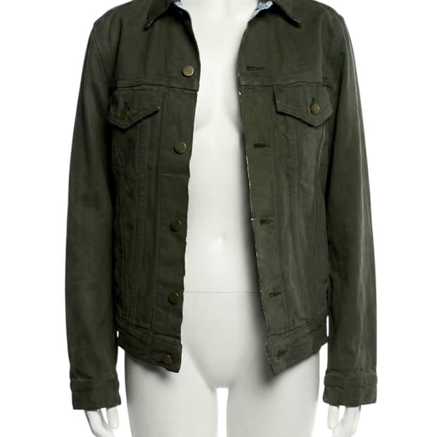 artisanal paint denim jacket