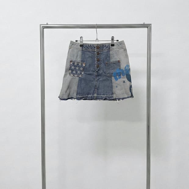 [Hysteric Glamour] Patchwork Mini Skirt
