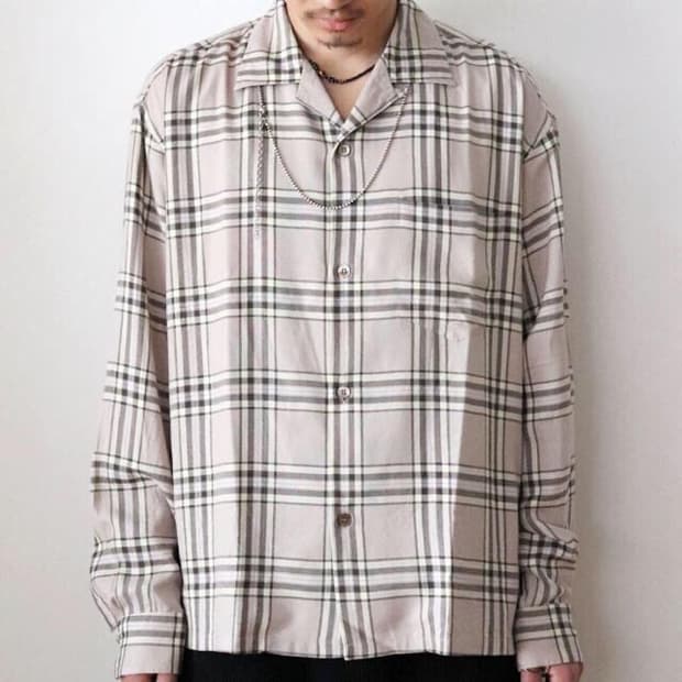 UNUSED Check Rayon Shirt