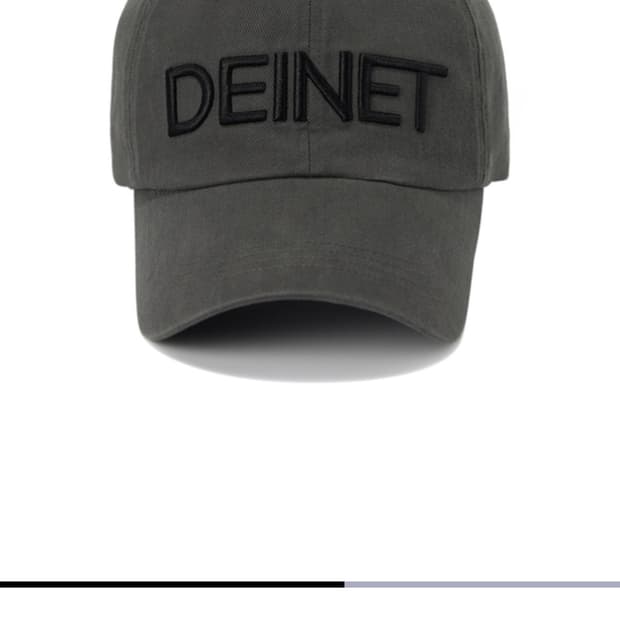 DEINET LOGO CAP IN CHARCOAL